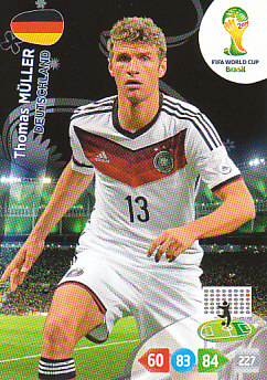 Thomas Muller Germany Panini 2014 World Cup #114